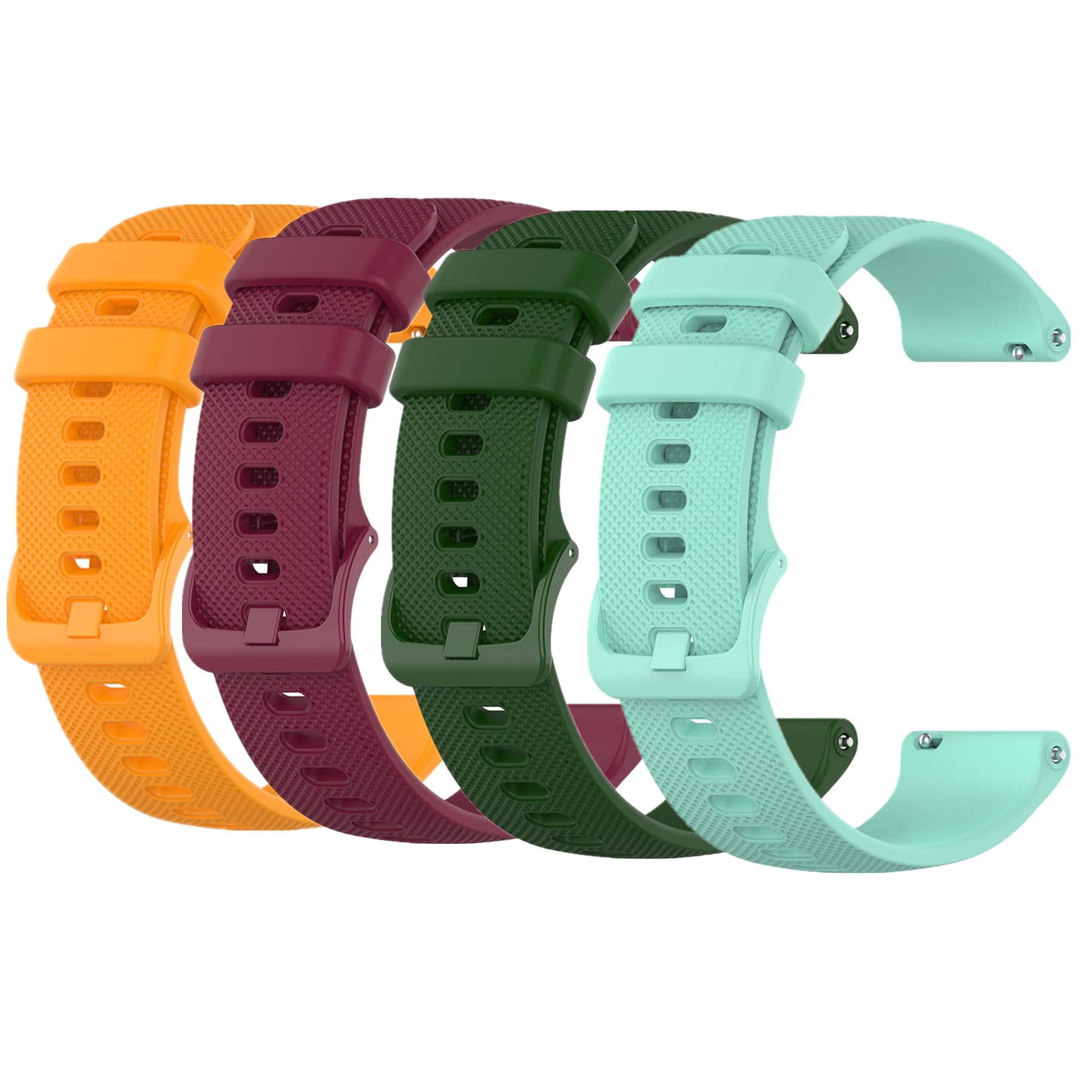 Muovrto Replacement Strap for Garmin Venu, 20mm Quick Release Watch Strap for Garmin Venu 2 Plus/Venu Sq 2 (Pack of 4（3）)