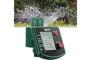 U UNNI Sprinkler Hose Timer, Programmable Water Timer with Automatic/Manual Watering System, Irrigation Timer System for Garden Hose Yard Lawns