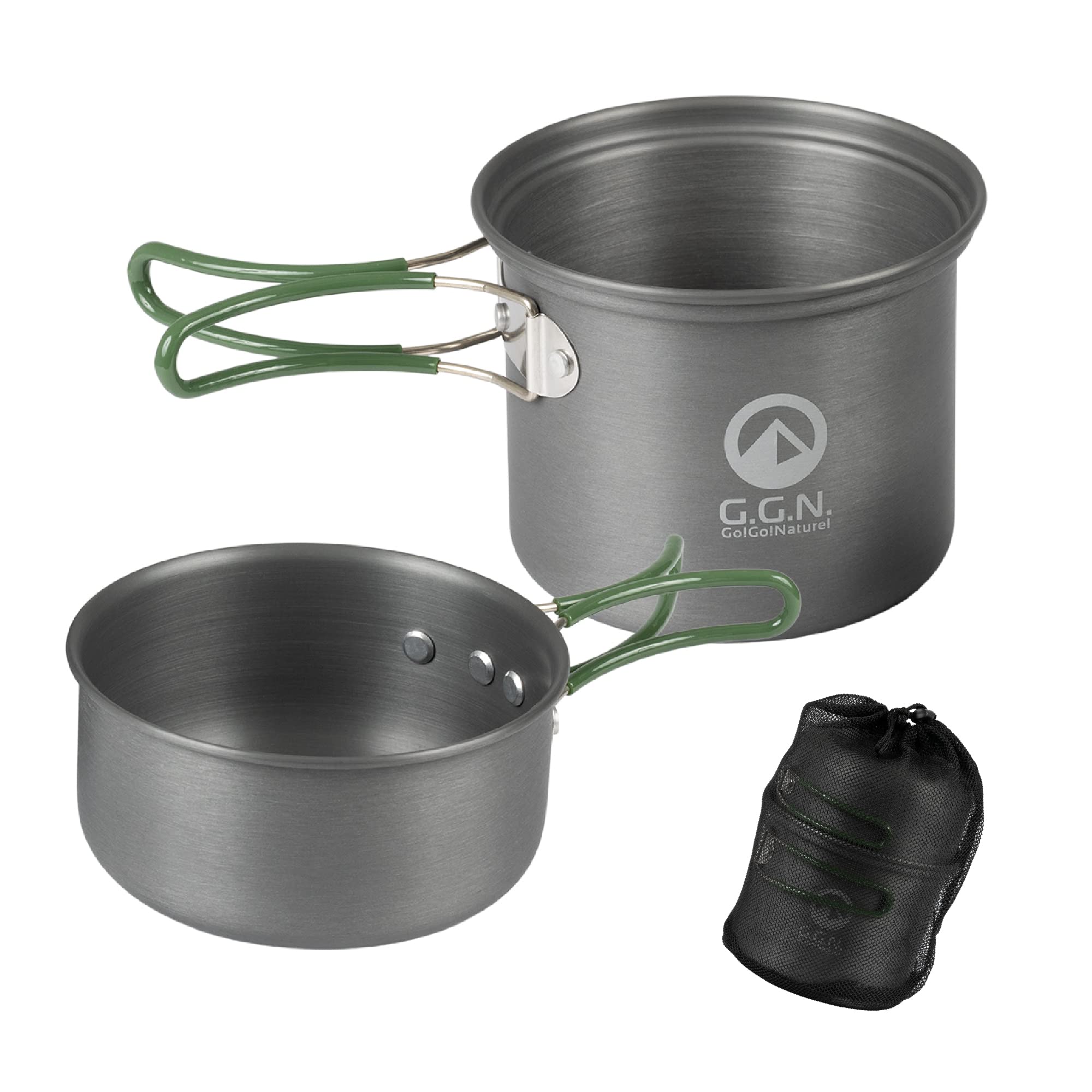 Go! Go! Nature! - Camping Pot Cooker, Aluminum, Grey