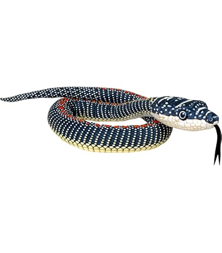 Wild Republic Snakes Eco Burmese Python Plush Toy - 54 Inch Stuffed Animal, Recycled Fill, Eco Friendly