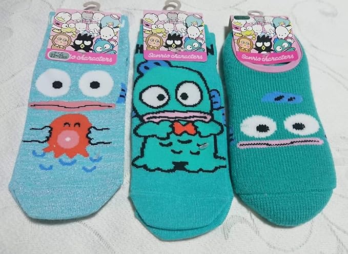 Amazon Co Jp サンリオ ハンギョドン レディース 靴下 ソックス 3足セット 23cm 25cm ホビー