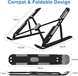 MECHEER Laptop Stand Adjustable Notebook Stand Aluminum Folding Desk Riser view 4