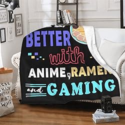 Anime Throw Blanket, Ramen Noodle Blankets,Life is