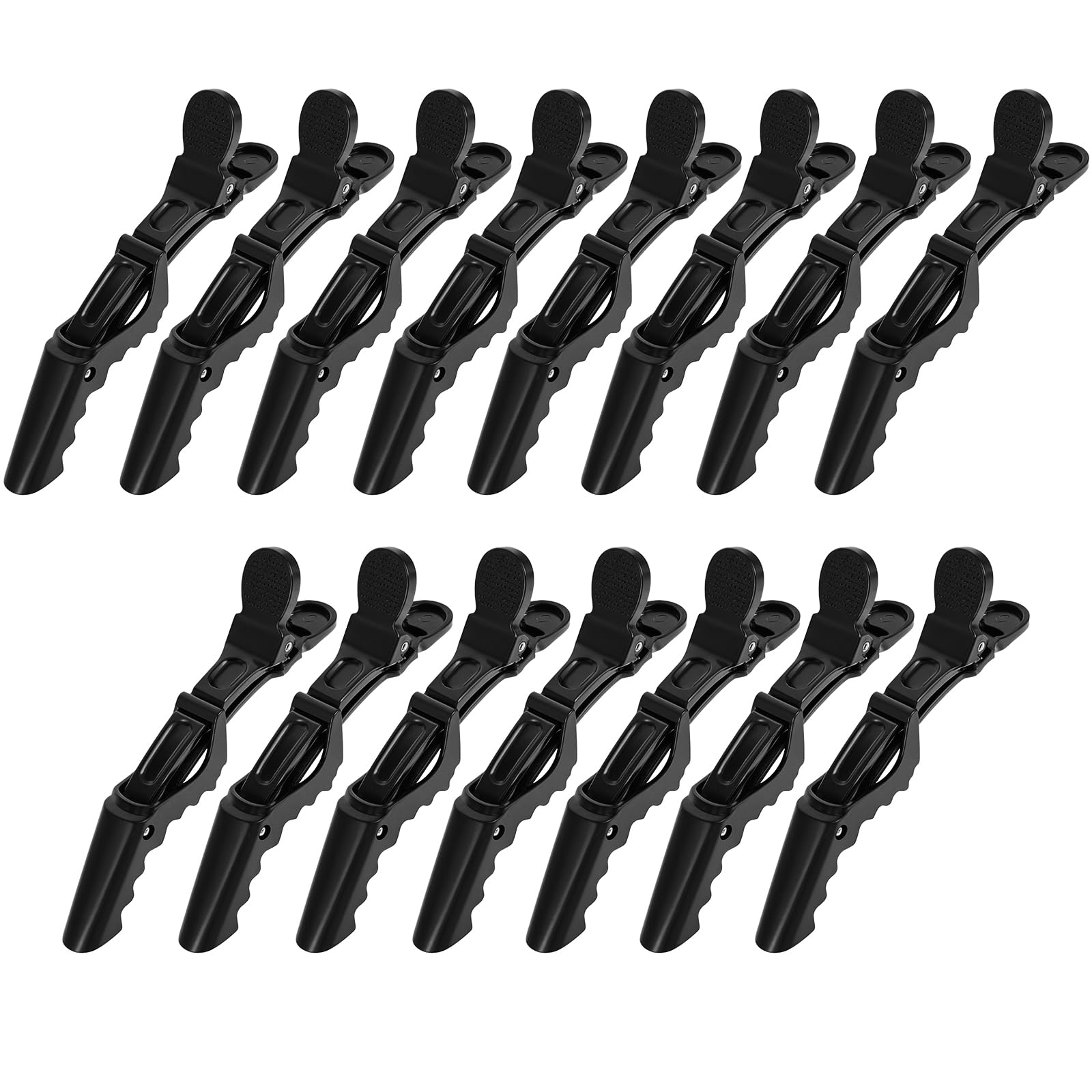 15 pcs Hair Crocodile Clips for Women Sectioning Hair Clips for Styling Black No Crease Hair Clips Sectioning for Thick Hair Professional Hair Salon Quality