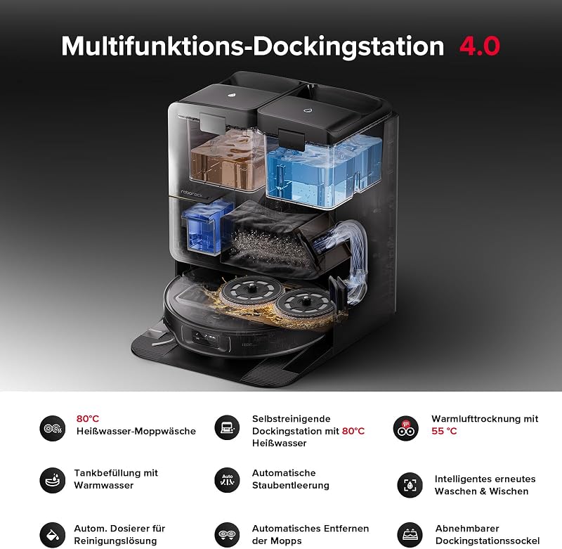 Saros Z70 Saugroboter mit Wischfunktion, OmniGrip Arm, KI-gestützt