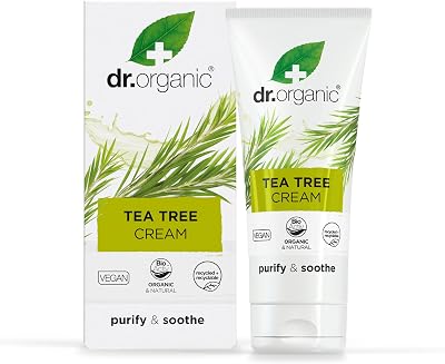 Dr Organic Purifying Tea Tree Barrier Cream 50ml Vegan Cruelty Free