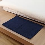 KEPLIN Non-Slip Bath Mat Navy Microfibre Quick Dry Machine Washable view 2