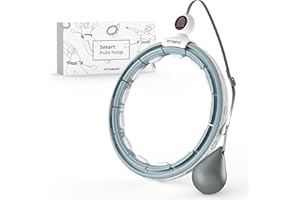 FITMIND Infinity Hoop Weighted Hula Hoop for Weight Loss,Smart Weighted Hula Hoop with Counter，Exercise Hula Hoops for Women Adults and Beginners，Abs Workout