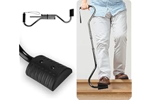 GREENANTS Walking Canes, Stair Cane Stable Half Step, Stair Climbing Assist Canes for Women/Men for Leg Lifter Adjustable Cane with Large Footrest for Relaxed and Walk Up and Down Stairs