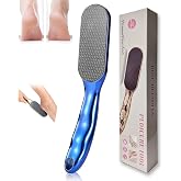 Nano Glass Foot File Callus Remover, Pain-Free Pedicure Foot Scrubber for Hard Dead Skin &amp; Cracked Heels, Premium Ergonomic Buffer Tool for Wet &amp; Dry Feet, Soft Smooth Results,Blue