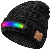 Atapeas LED Beanie Hat with Bluetooth-Tech Gifts for Men and Women, Wireless Hat Beanie Cap Headlamp Music hat