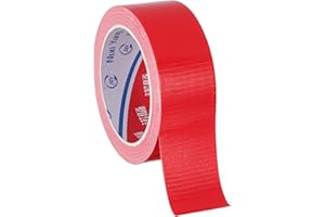 PATIKIL 1.6"x0.007" Bookbinding Tape, 22 Yard Cloth Bookbinding Repair Tape Book Binding Tape Self Adhesive for Repairing Old Books, Red