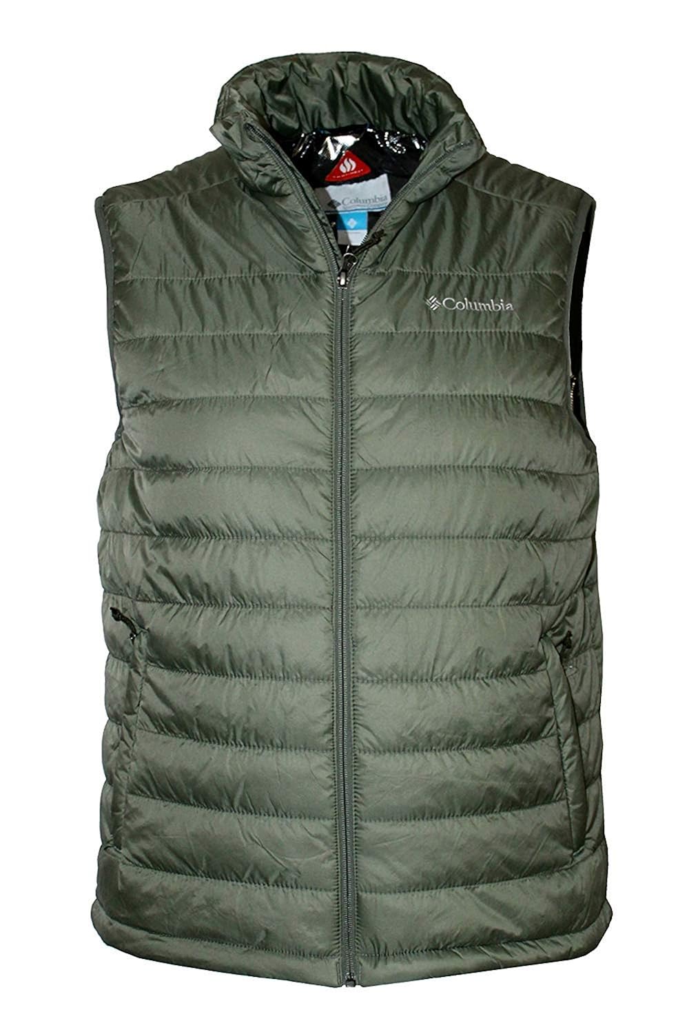 columbia men's crested butte ii omni heat puffer vest