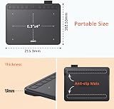 Ugee S640 Drawing Tablet Battery-Free Pen 8192 Pressure 6.3x4 in 10 Keys view 7