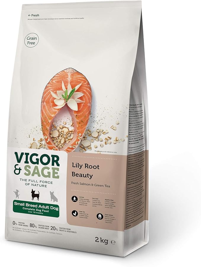 VIGOR & SAGE Vigor & Sage Fresh Salmon Grain Free Adult Dog Food 2kg