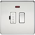 Knightsbridge SF6300NPC Screwless 13 A Switched Fused Spur Unit, Polished Chrome with Neon
