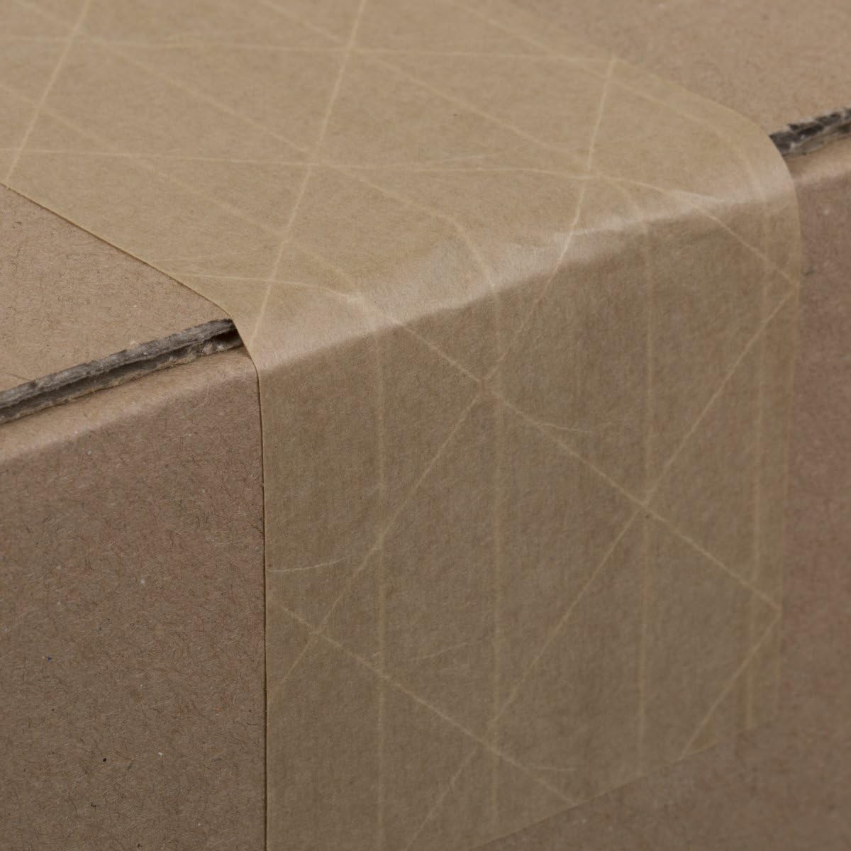 Duck Fiberglass Reinforced Gummed Kraft Paper Tape, Water Activated, 2.75 Inches x 375 Feet (964913), Brown, Single Roll - Image 5