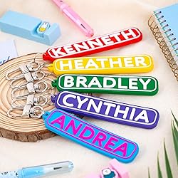 SODWINCO Custom Name Keychain, Luggage Tag, Name