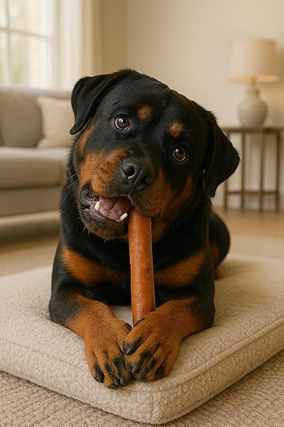 PET FACTORY 100% MADE IN USA BEEFHIDE 8″ ROLLS DOG CHEW TREATS – PEANUT BUTTER FLAVOR, 10 COUNT/1 PACK