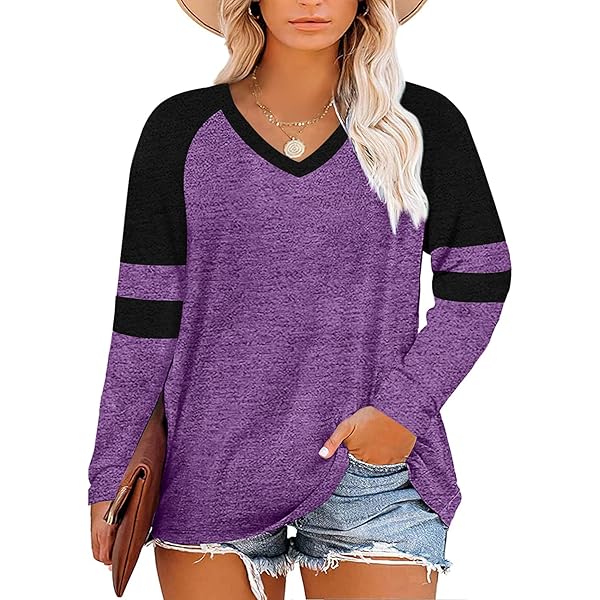 TIYOMI Plus Size Long Sleeve Tunic Top - Waffle Knit Casual Blouse For Women