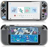 GeekShare Slim Cover Case Compatible with Switch 2, Shock-Absorption and Anti-Scratch PC Cover Skin for Switch 2 Game Console - Shark Party