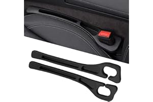 Tesdluy Car Seat Gap Filler Set of 2, Multifunctional Seat Side Gap Seam Filler Organizer with Phone Holder, Universal Fit Fill The Gap Between Seat & Console for Car, SUV, Truck
