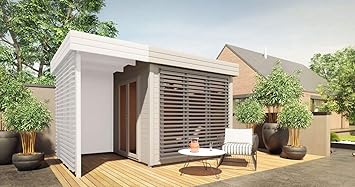 Gartenhaus Nefud 28 Mm Farbe Grau Anthrazit Aussenmasse B X T 254 X 254 Cm Amazon De Baumarkt