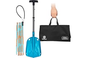 G2 Avalance Kit: Lightweight Aluminum Alloy Snow Shovel with Snow Probe and Storage Bag, Folding Design, Easy to Storage and 