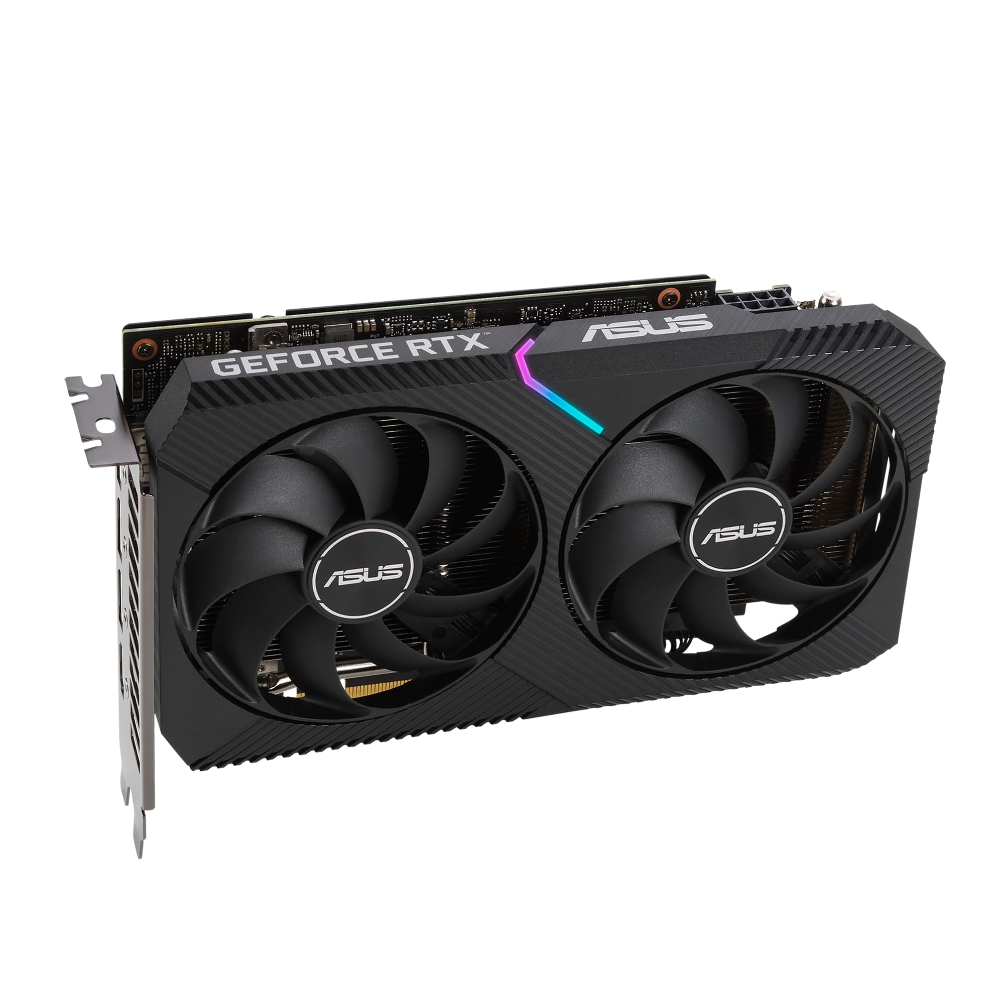 Asus Geforce Rtx 3060 12G Dual V2 Oc Gaming Graphics Card - 1867Mhz Boost Clock, Gddr6, Pcie Gen 4, Dlss 2, 1X Dp V1.4A, 1 X Hdmi 2.1, 1 X Dvi-D (Supports 4K) - View 7