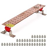 Ground Bar Kit 24" x 4" x 1/4" Heavy-Duty Copper