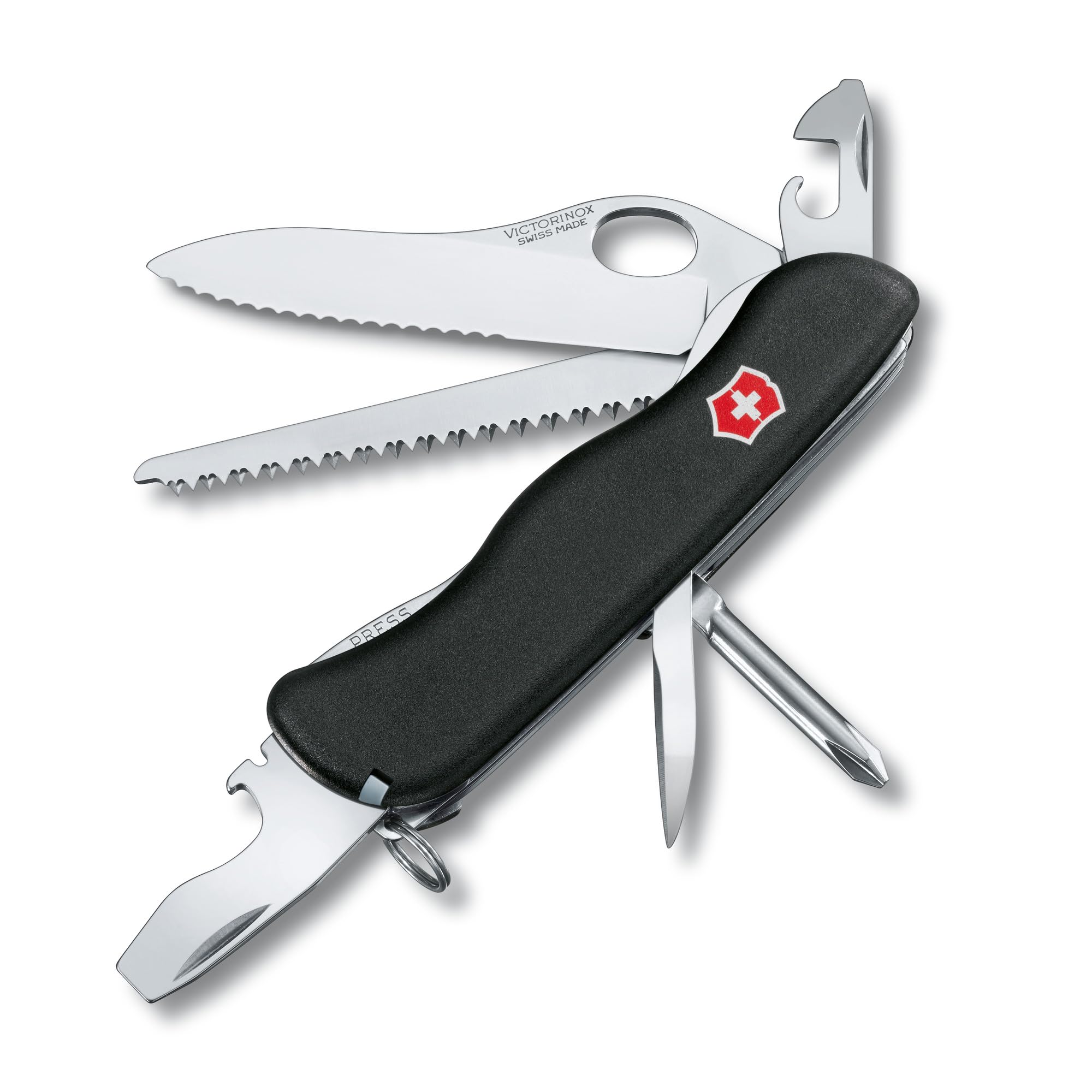 Victorinox Swiss Army One-Hand Trekker Lockblade Pocket Knife (Black) Image