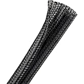 Sonoreboom Split Braided Wire Sleeving - 1/4 Inch Diameter, 18 Feet, For Cable Management - View #10