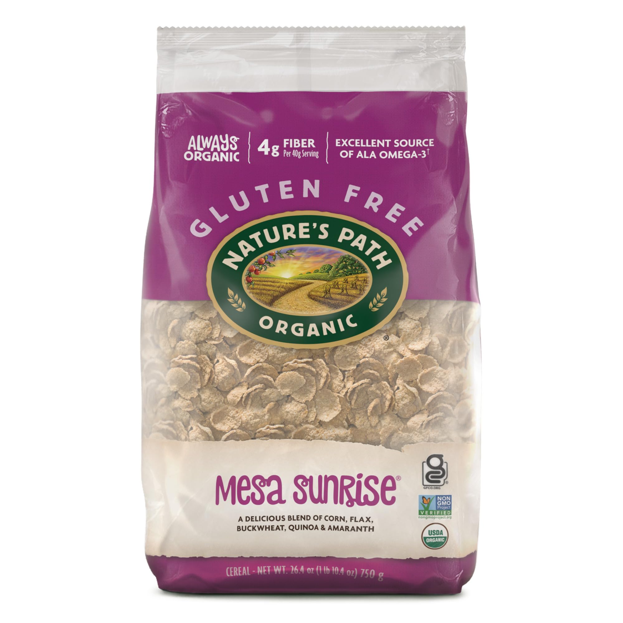 Photo 1 of Nature's Path Organic Mesa Sunrise Cereal, 26.4 oz (Pack of 6), Gluten Free, Earth Friendly Packaging
 best by 01/30/26