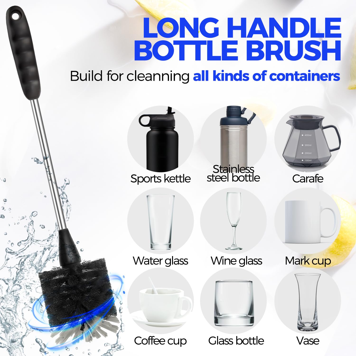 Holikme Bottle Brush Cleaner Set, 14