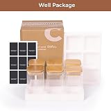 ComSaf 6Pcs 240ml Glass Spice Jars with Lids and Blank Labels view 9