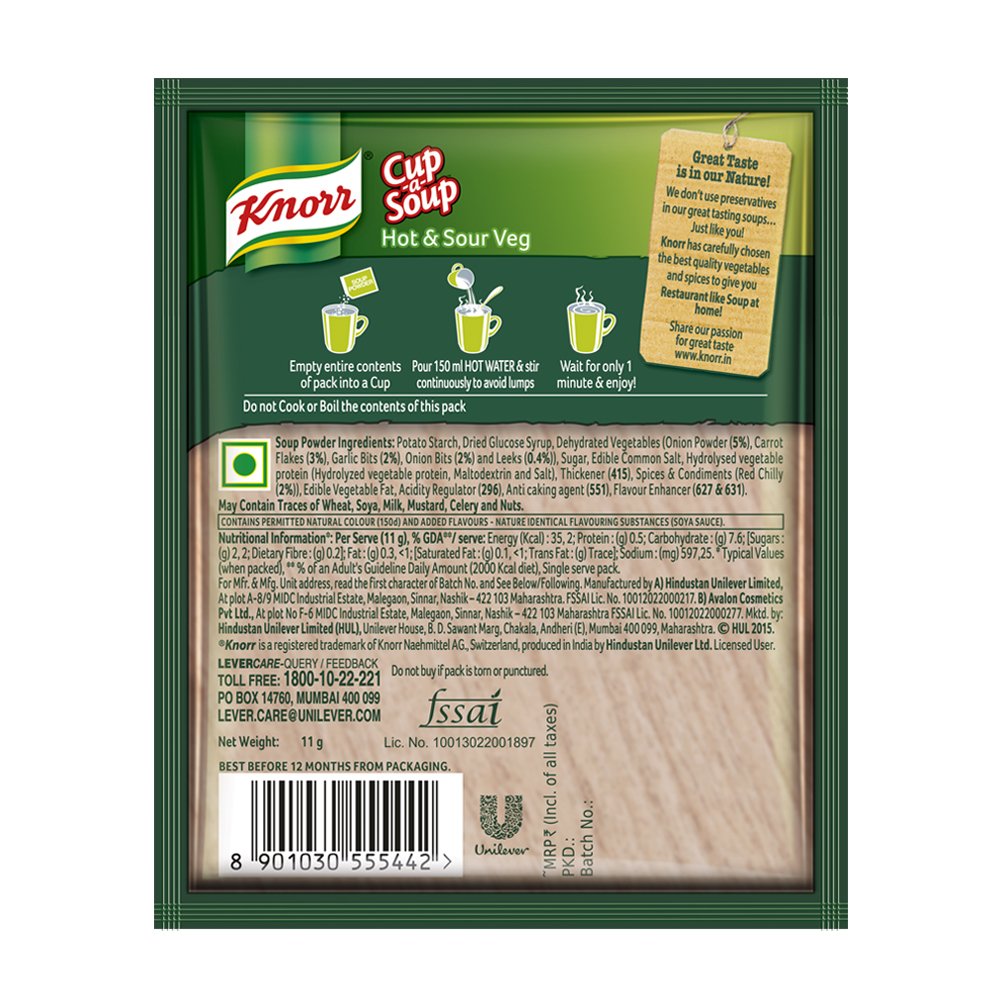 Knorr Vegetable Soup Nutritional Information Runners High Nutrition