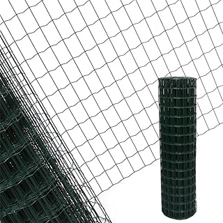 Estexo Gartenzaun 1,2x25 M Maschendraht Gitterzaun Maschung 7,5x5 cm Schweißgitter Zaun