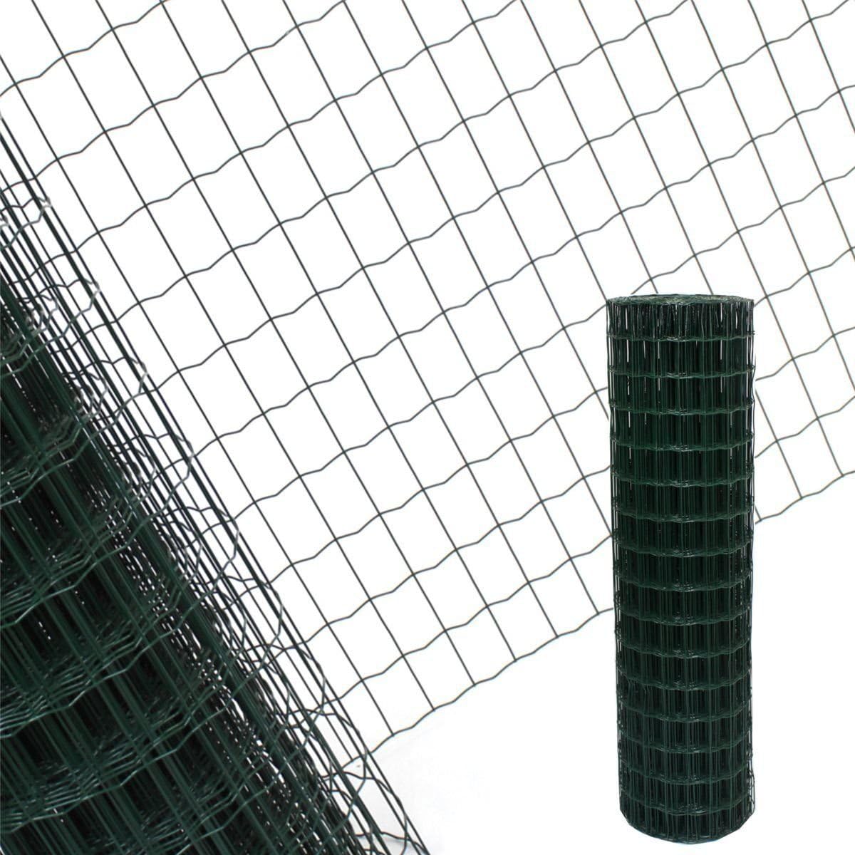 Estexo Gartenzaun 1,2x25 M Maschendraht Gitterzaun Maschung 7,5x5 cm Schweißgitter Zaun