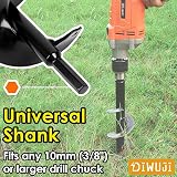 DIWUJI Garden Drill Digger Auger 8 cm Diameter 30 cm Length Hex Shank view 4