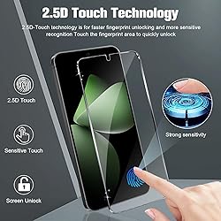 3+2 Pack Galaxy S24 Screen Protector, Tempered