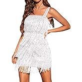 Cocktail Dresses Flapper Dresses 1920s Gatsby with All-Over Sequin Fringe Mini Dresses Prom Party Dress
