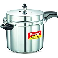 Prestige PD+10L Pressure Cooker, Medium, Metallic