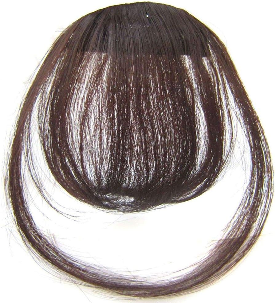 DAWEIF Bangs Fake Hair Extension Hairpieces One Piece Short Air Bang Clip for Women Wigs