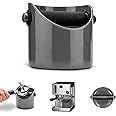 Dreamfarm Grindenstèin Sturdy, Compact, Modern Space-Saving Espresso Coffee Grind Knock Box - Silver