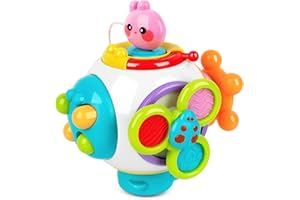 Vanmor Montessori Sensory Busy Cube for Toddlers 1-3: Travel Toy Box with Autism, Developmental & Educational Learning Activities; Perfect Baby Gift for 18 Months; Ideal for Airplane, Car or Plane.