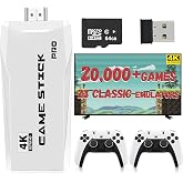 New Retro Game Console, Classic Video Games with 4K HDMI, 20,000+ Games and 23 Emulators, Upgraded Dual 2.4G Wireless Controllers for Game Console