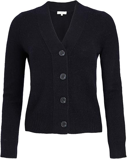 vince cashmere shrunken button cardigan