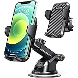 VANMASS Universal Car Phone Mount,【Patent & Safety Certs】Upgraded Handsfree Stand, Dash Windshield Air Vent Phone Holder for 