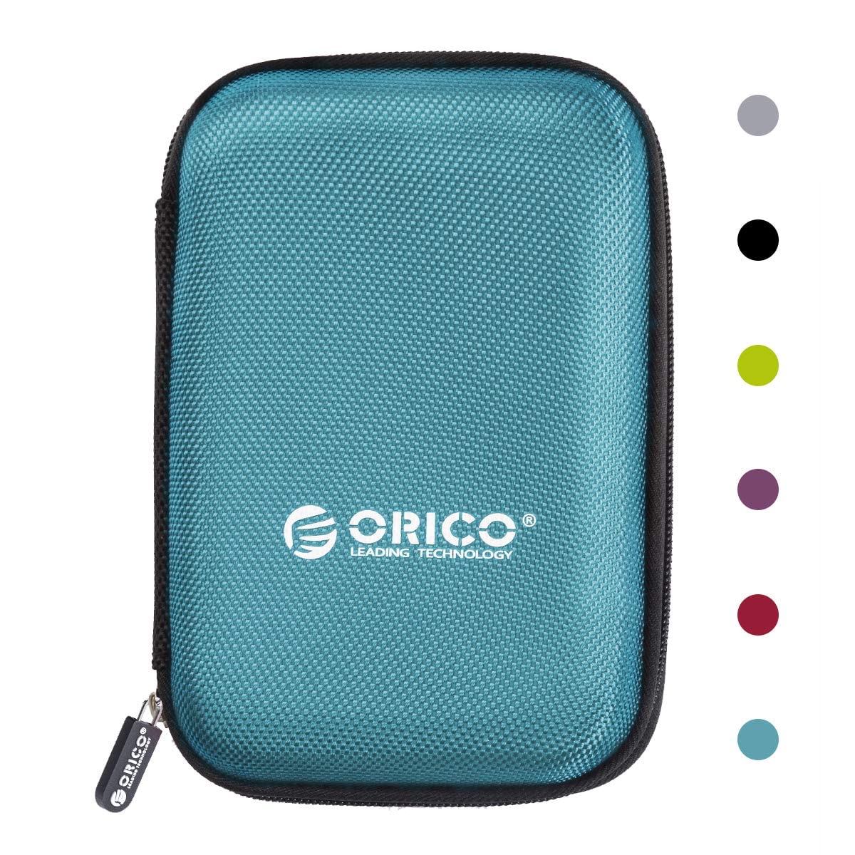 ORICO Hard Drive Case Portable EVA Storage Pouch with Zipper for Storing and Protect 2.5 Inch HDD/SSD and Cables, Travel Protective Box Suitable for WE/Western, Toshiba, Seagate, Samsung(Blue)