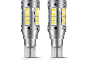 GJTIANXK 912 921 LED Bulb for Backup Reverse Lights 2600 Lumen Super Bright Canbus Error Free T15 922 906 904 902 W16W Back Up Light Bulb Replacement, 6000K Xenon White (Pack of 2)